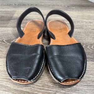 Castell Ciutadella De Menorca Sandals Sz8.5 Leather Slingback Hand Made in Spain